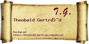 Theobald Gertrúd névjegykártya